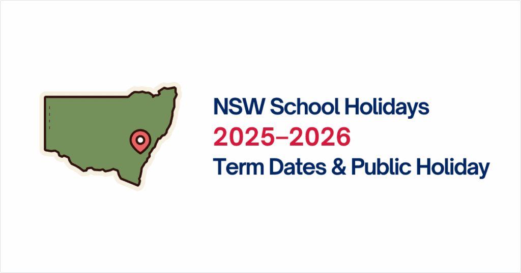 NSW school holidays and term dates 2025 to 2026 calendar
